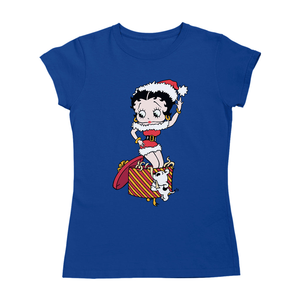 Betty Boop Christmas Box Packed Women's T-Shirt-Betty Boop Shop