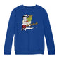Betty Boop Christmas Coming Down The Chimney Kids Sweatshirt-Betty Boop Shop