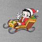 Betty Boop Christmas Sleigh Kids Sweatshirt-Betty Boop Shop