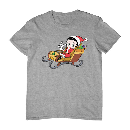 Betty Boop Christmas Sleigh Men's T-Shirt