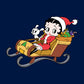 Betty Boop Christmas Sleigh Kids Sweatshirt-Betty Boop Shop