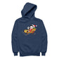 Betty Boop Christmas Sleigh Women's Hooded Sweatshirt-Betty Boop Shop