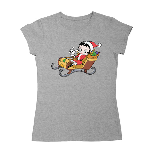 Betty Boop Christmas Sleigh Women's T-Shirt