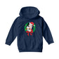 Betty Boop Christmas Pudgy Wreath Kids Hooded Sweatshirt-Betty Boop Shop