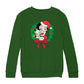 Betty Boop Christmas Pudgy Wreath Kids Sweatshirt-Betty Boop Shop