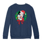 Betty Boop Christmas Pudgy Wreath Kids Sweatshirt-Betty Boop Shop