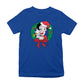 Betty Boop Christmas Pudgy Wreath Kids T-Shirt-Betty Boop Shop