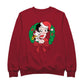 Betty Boop Christmas Pudgy Wreath Men's Sweatshirt-Betty Boop Shop