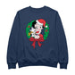 Betty Boop Christmas Pudgy Wreath Men's Sweatshirt-Betty Boop Shop