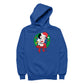 Betty Boop Christmas Pudgy Wreath Women's Hooded Sweatshirt-Betty Boop Shop