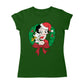 Betty Boop Christmas Pudgy Wreath Women's T-Shirt-Betty Boop Shop