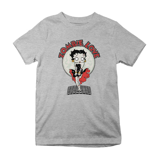 Betty Boop Halloween Zombie Love Kids T-Shirt