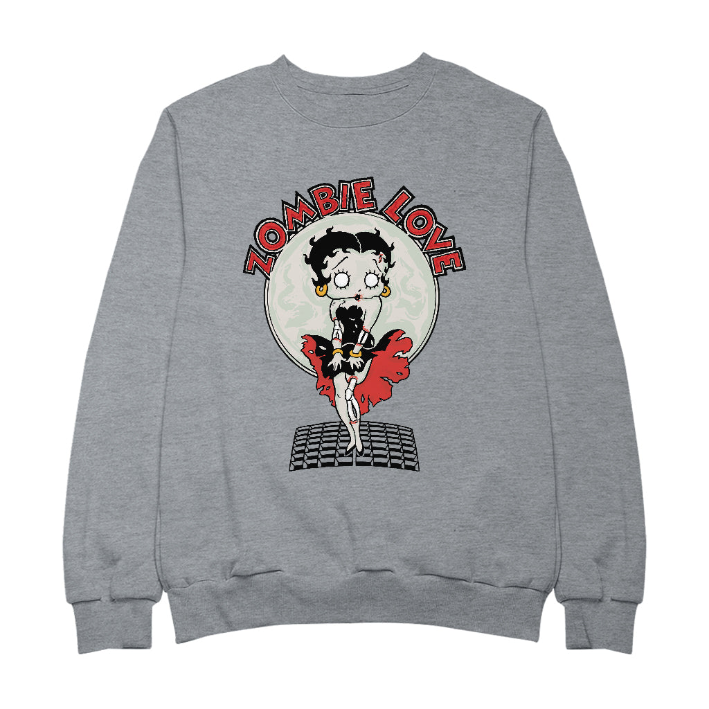 Betty Boop Halloween Zombie Love Men's Sweatshirt