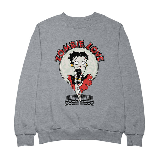 Betty Boop Halloween Zombie Love Men's Sweatshirt