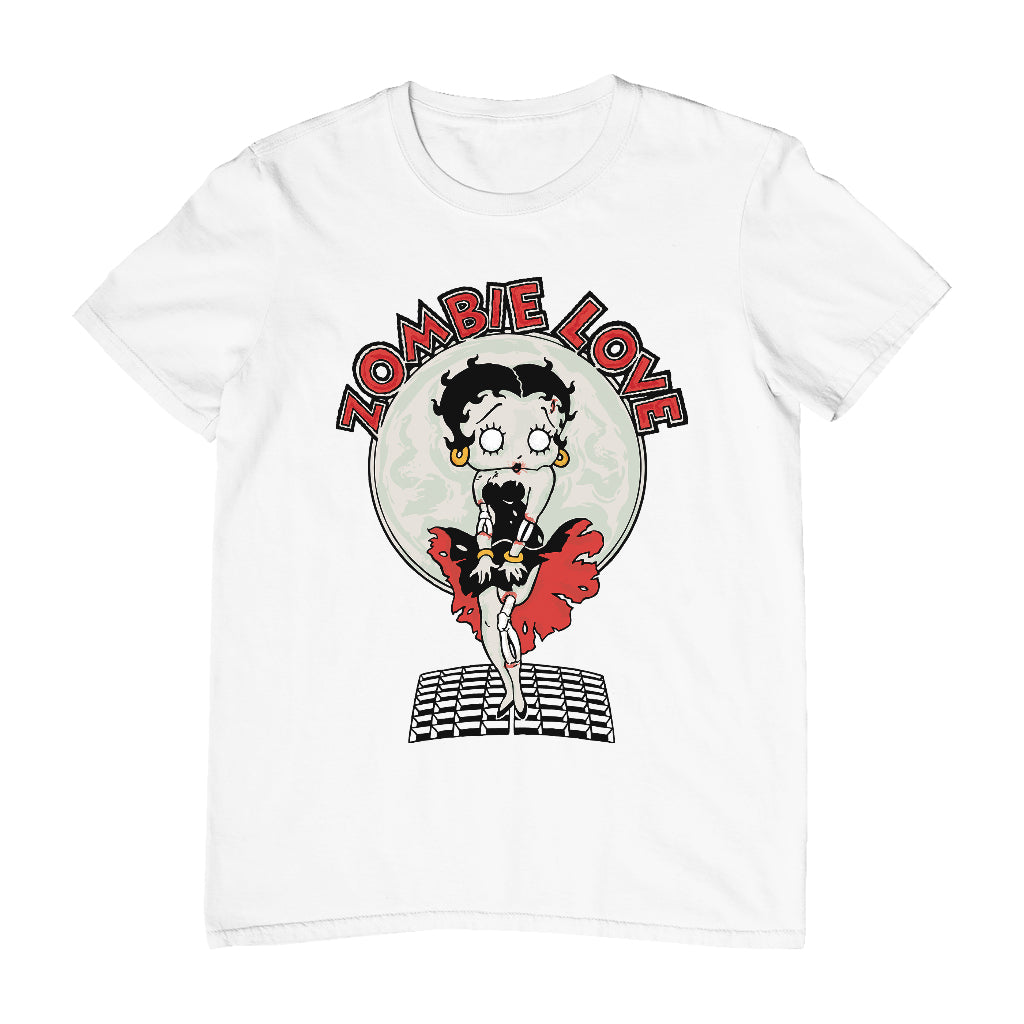 Betty Boop Halloween Zombie Love Men's T-Shirt-Betty Boop Shop