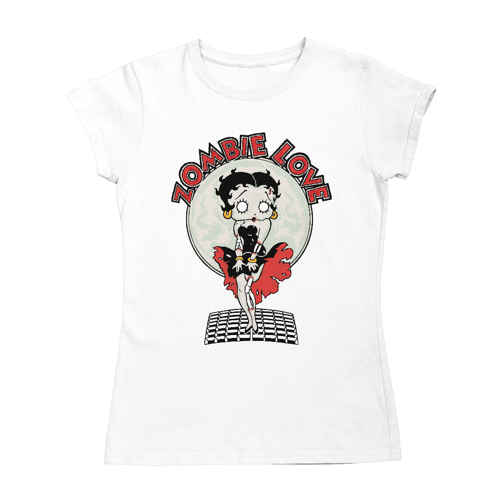 Betty Boop Halloween Zombie Love Women's T-Shirt-Betty Boop Shop