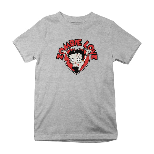 Betty Boop Halloween Heart Zombie Love Kids T-Shirt