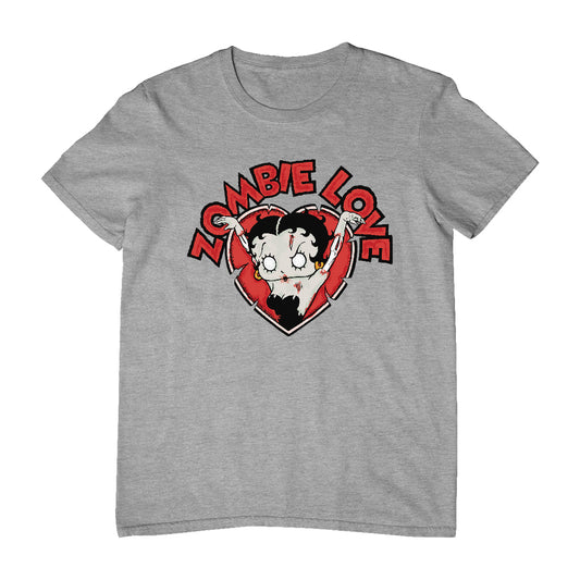 Betty Boop Halloween Heart Zombie Love Men's T-Shirt