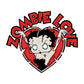 Betty Boop Halloween Heart Zombie Love Kids T-Shirt-Betty Boop Shop