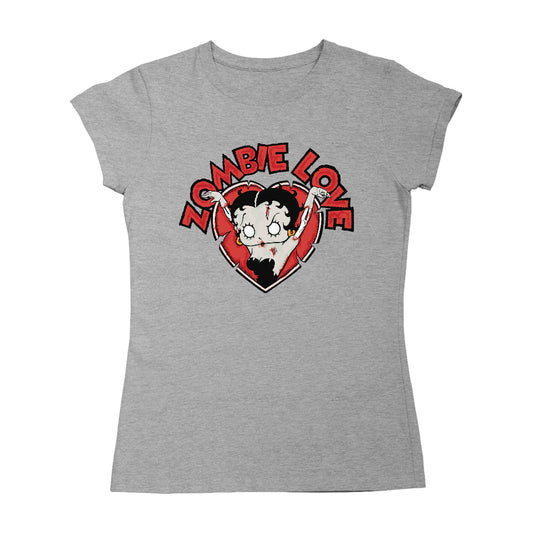 Betty Boop Halloween Heart Zombie Love Women's T-Shirt
