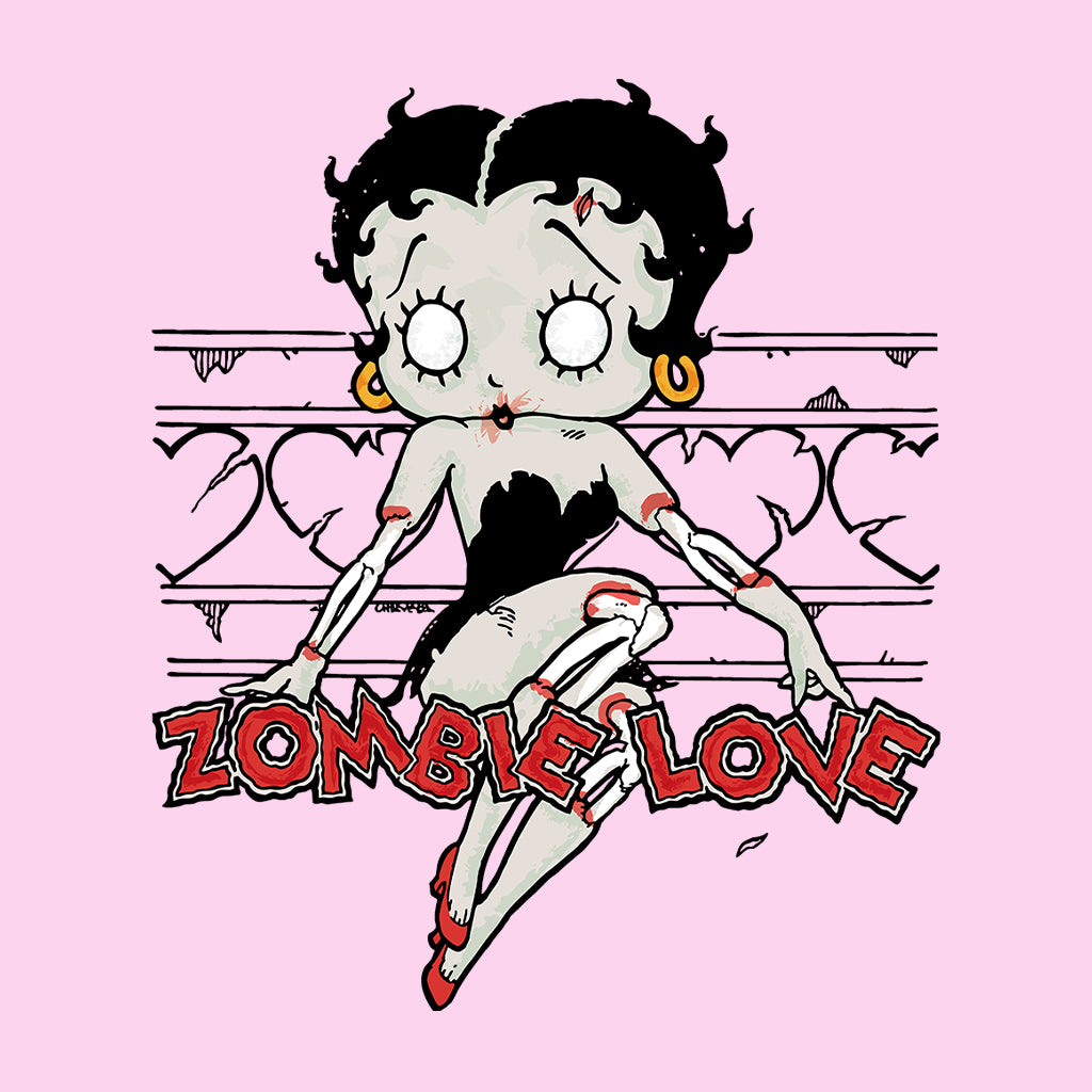Betty Boop Halloween Scary Zombie Love Kids T-Shirt-Betty Boop Shop