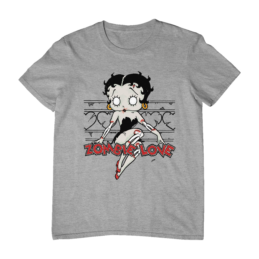Betty Boop Halloween Scary Zombie Love Men's T-Shirt