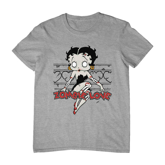 Betty Boop Halloween Scary Zombie Love Men's T-Shirt