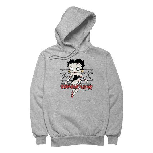 Betty Boop Halloween Scary Zombie Love Women's Hooded Sweatshirt