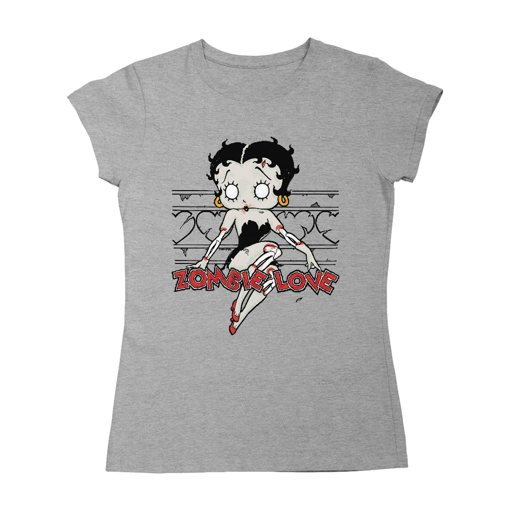 Betty Boop Halloween Scary Zombie Love Women's T-Shirt