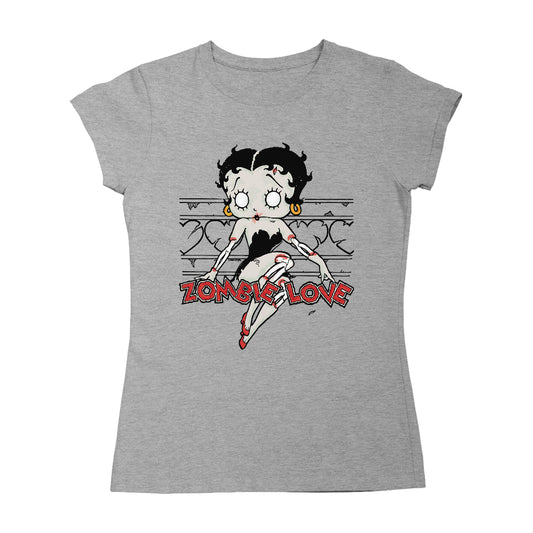 Betty Boop Halloween Scary Zombie Love Women's T-Shirt
