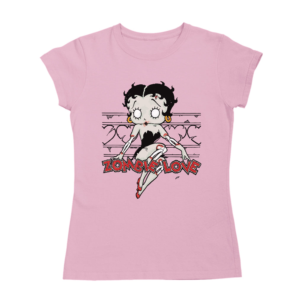 Betty Boop Halloween Scary Zombie Love Women's T-Shirt-Betty Boop Shop