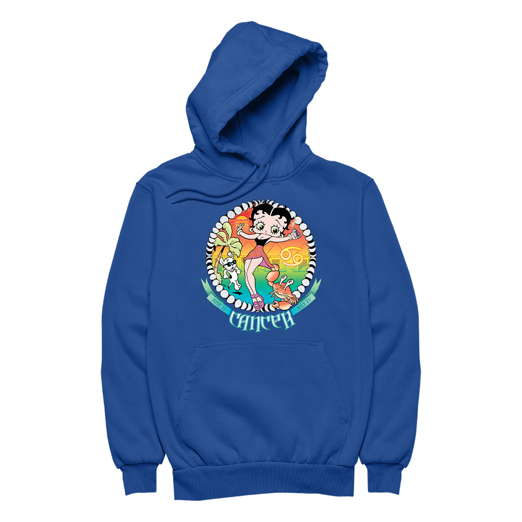 Betty Boop Cancer Astrological Sign Men's Hooded Sweatshirt-Betty Boop Shop