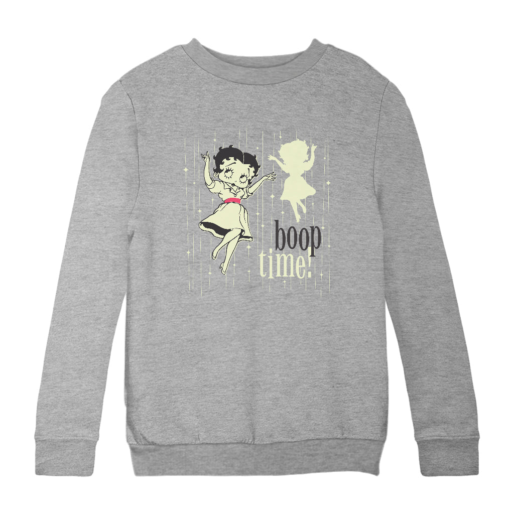 Betty Boop Boop Time 1950's Style Art Kids Sweatshirt-Betty Boop Shop