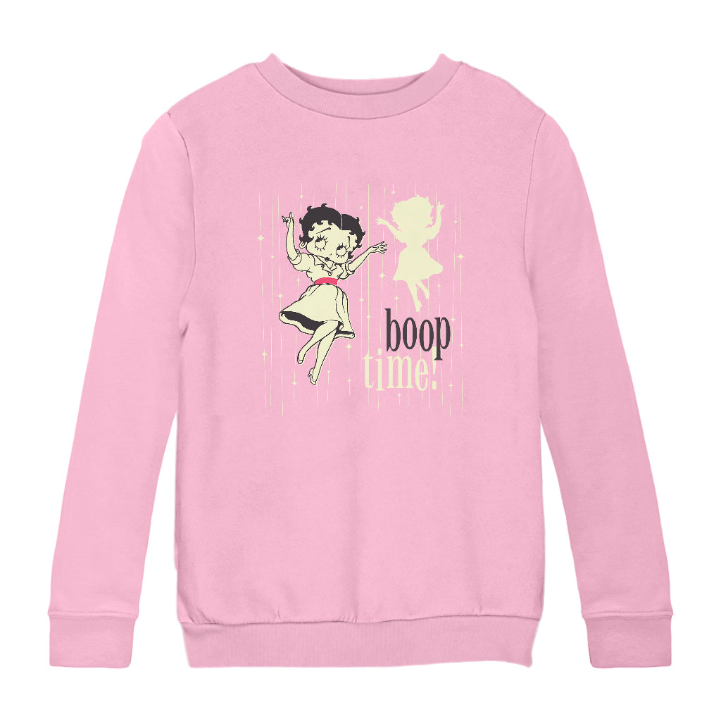 Betty Boop Boop Time 1950's Style Art Kids Sweatshirt