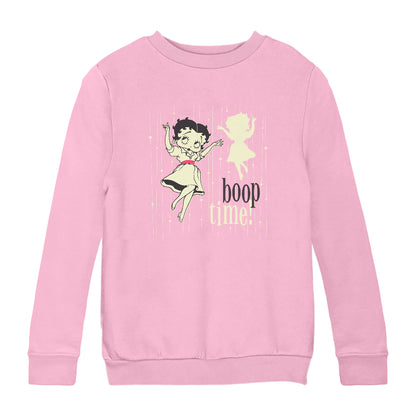Betty Boop Boop Time 1950's Style Art Kids Sweatshirt