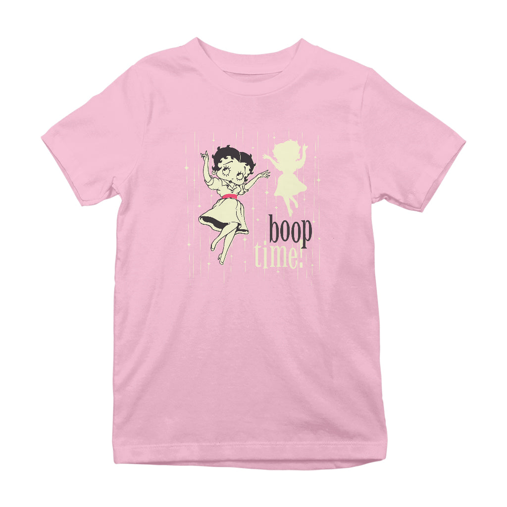 Betty Boop Boop Time 1950's Style Art Kids T-Shirt-Betty Boop Shop