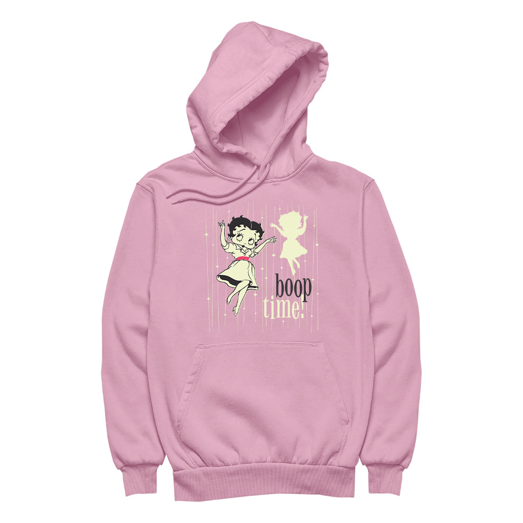 Betty Boop Boop Time 1950's Style Art Women's Hooded Sweatshirt-Betty Boop Shop