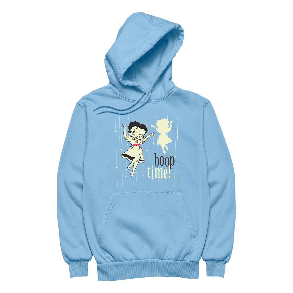 Betty Boop Boop Time 1950's Style Art Women's Hooded Sweatshirt-Betty Boop Shop