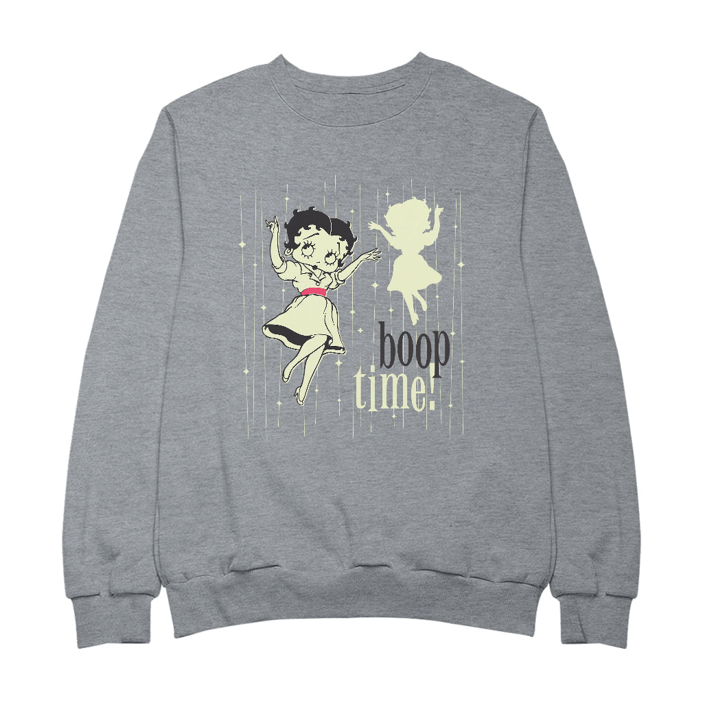 Betty Boop Boop Time 1950's Style Art Women's Sweatshirt