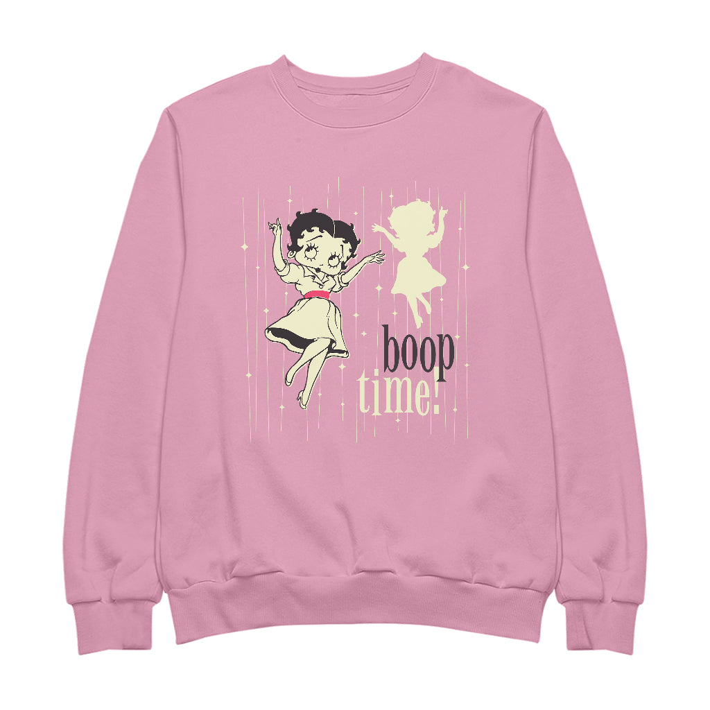 Betty Boop Boop Time 1950's Style Art Women's Sweatshirt-Betty Boop Shop