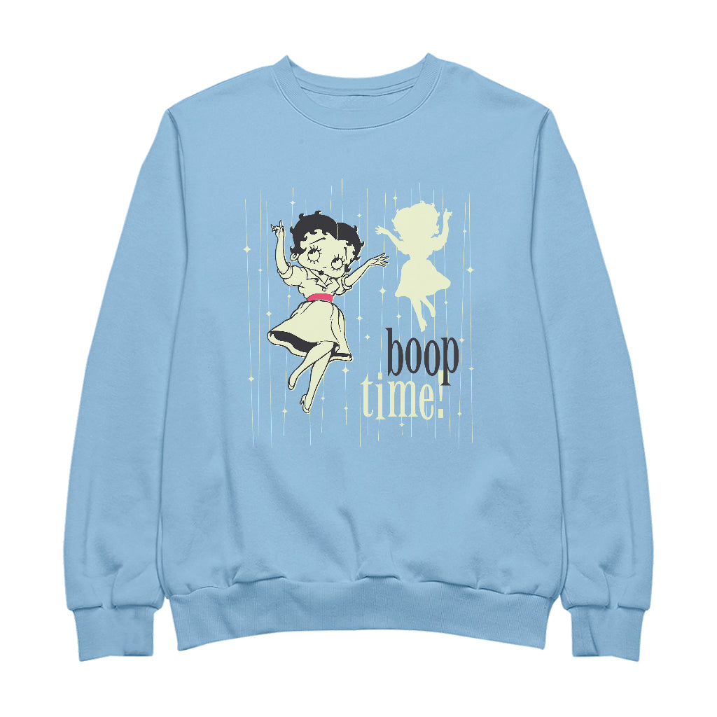 Betty Boop Boop Time 1950's Style Art Women's Sweatshirt-Betty Boop Shop
