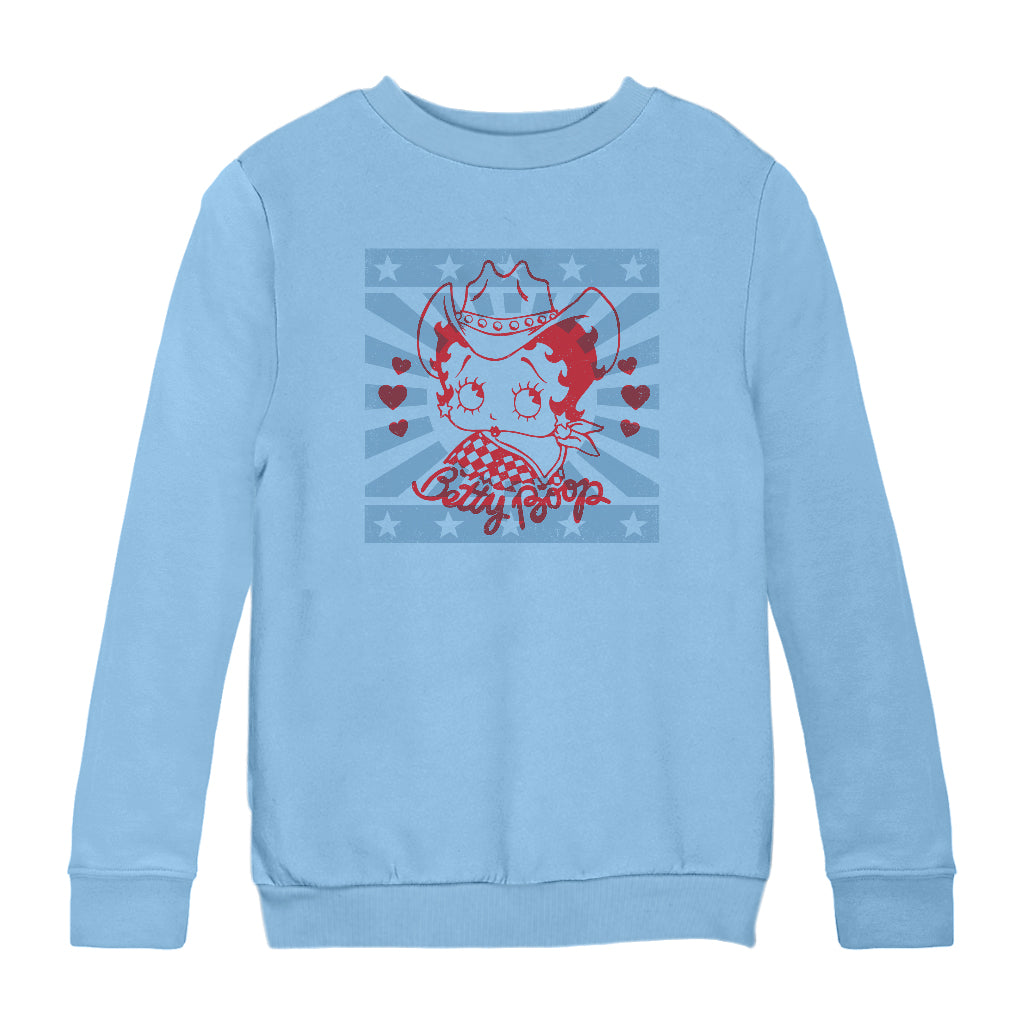 Betty Boop Country Music Star Kids Sweatshirt-Betty Boop Shop