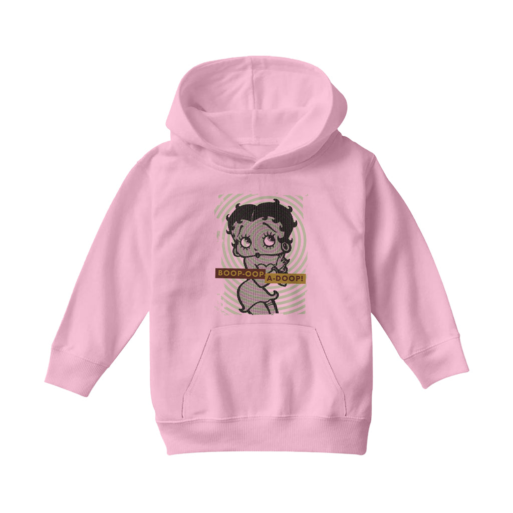 Betty Boop Grunge Style Kids Hooded Sweatshirt
