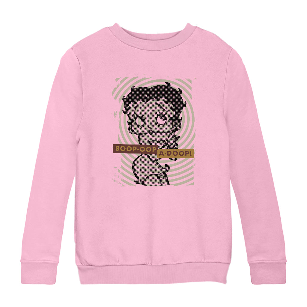 Betty Boop Grunge Style Kids Sweatshirt
