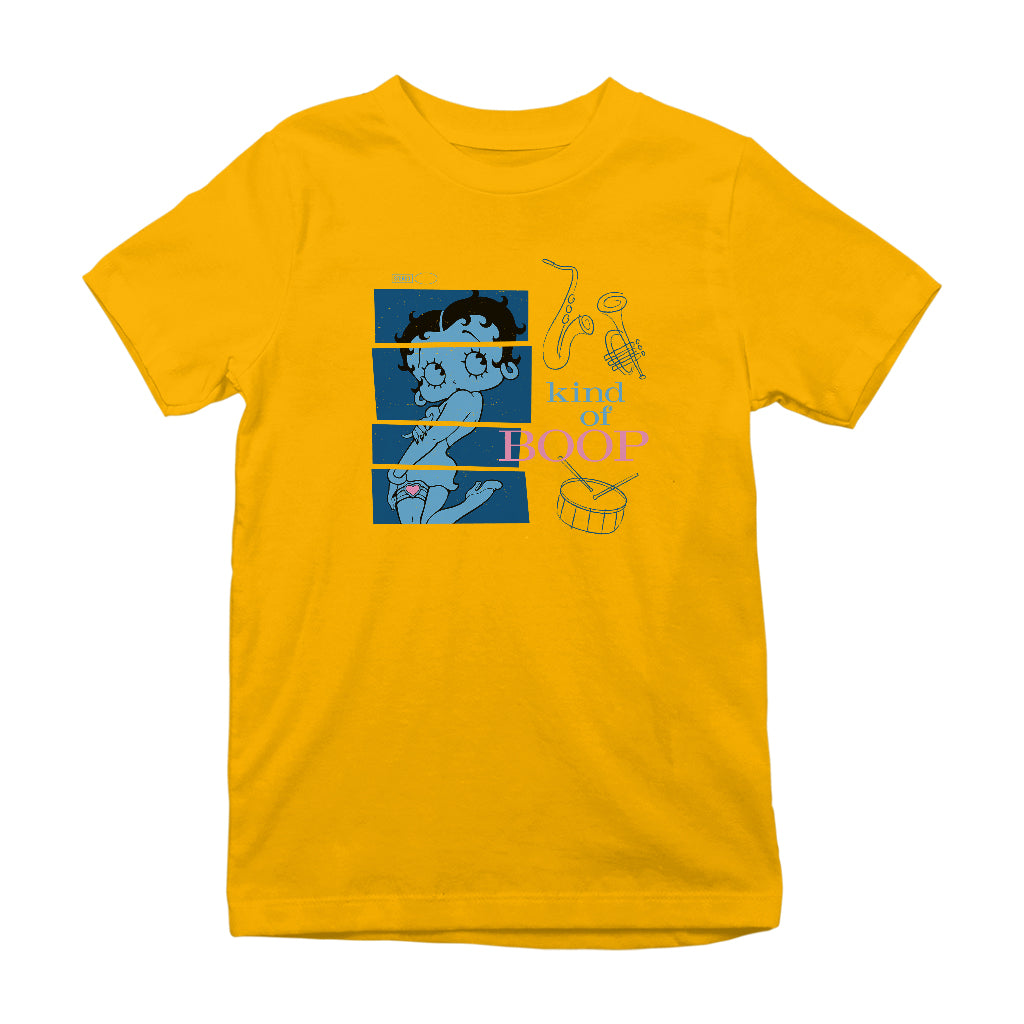 Betty Boop Jazz Album Parody Kids T-Shirt-Betty Boop Shop