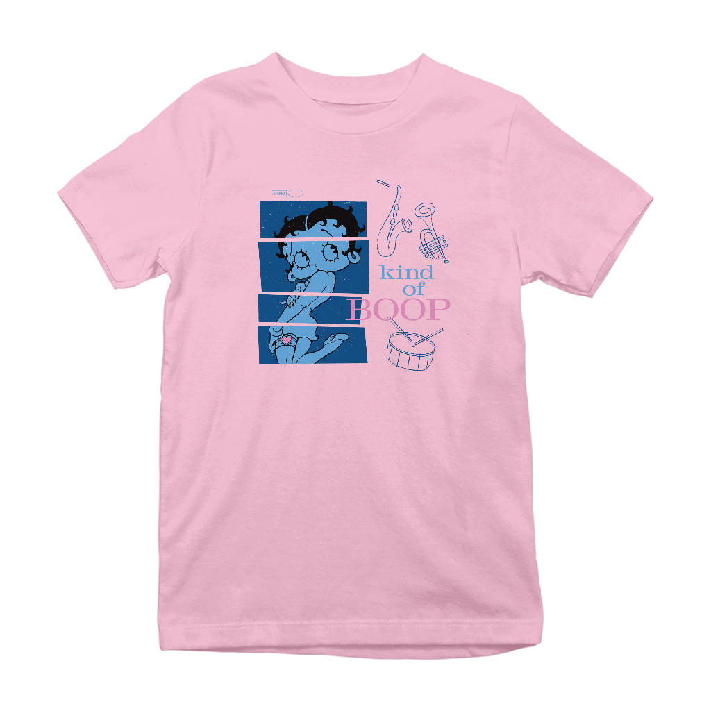 Betty Boop Jazz Album Parody Kids T-Shirt-Betty Boop Shop