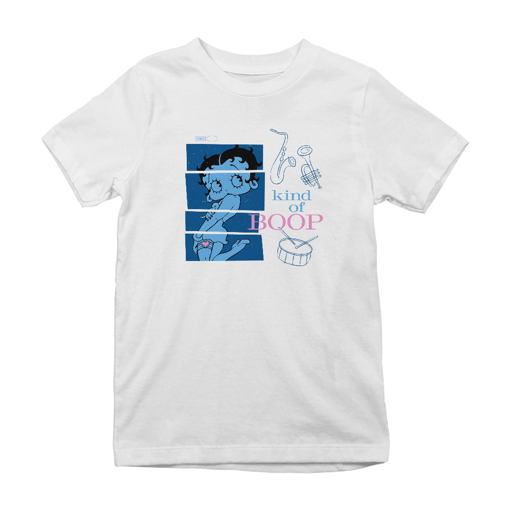 Betty Boop Jazz Album Parody Kids T-Shirt-Betty Boop Shop