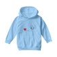 Betty Boop Line Art Love Yourself Heart Kids Hooded Sweatshirt-Betty Boop Shop
