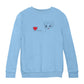 Betty Boop Line Art Love Yourself Heart Kids Sweatshirt-Betty Boop Shop