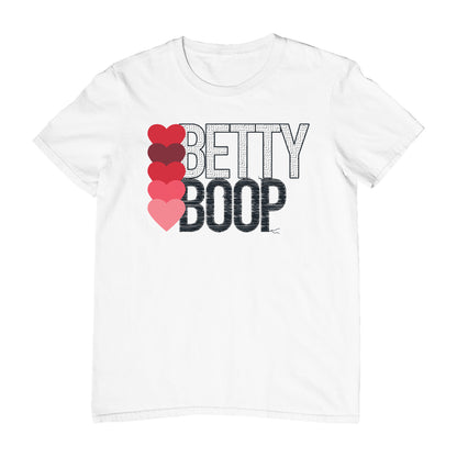 Betty Boop Hearts Pattern Text Men's T-Shirt